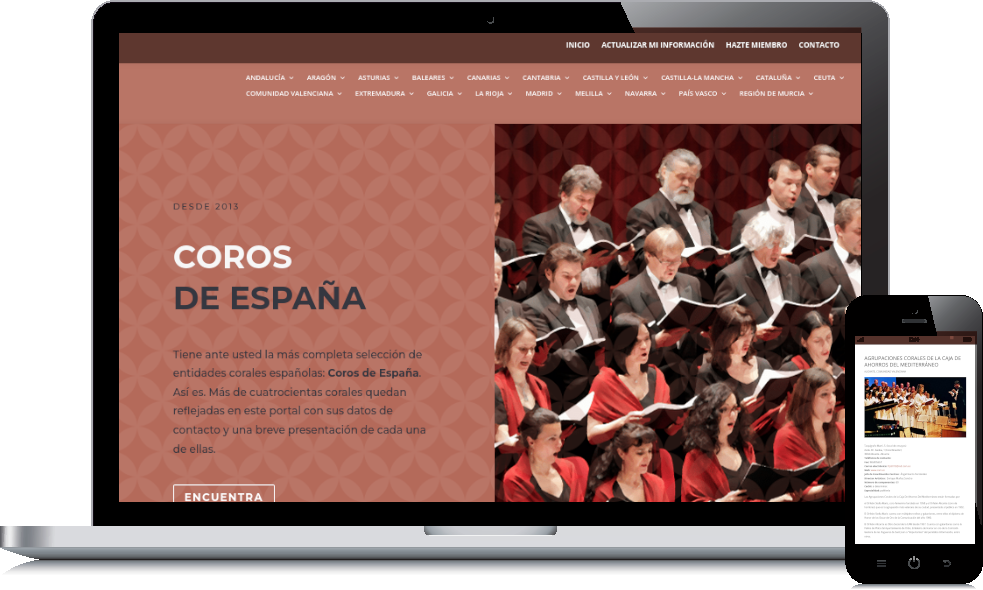 hazte miembro de coros de España